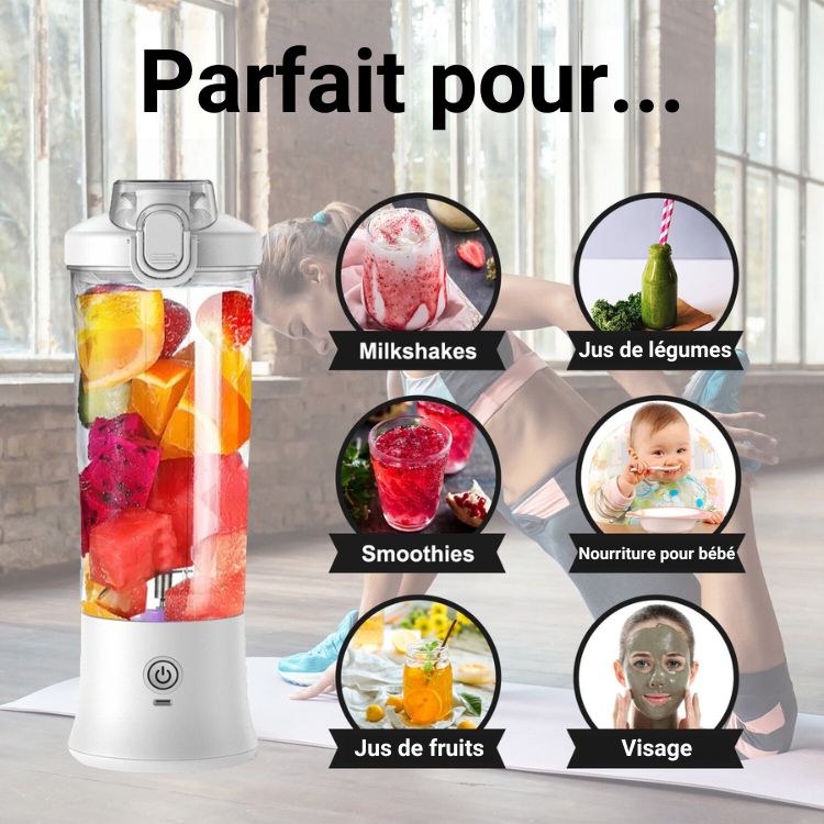 Woomix - Le mixeur de poche pour smoothies et shakes délicieux